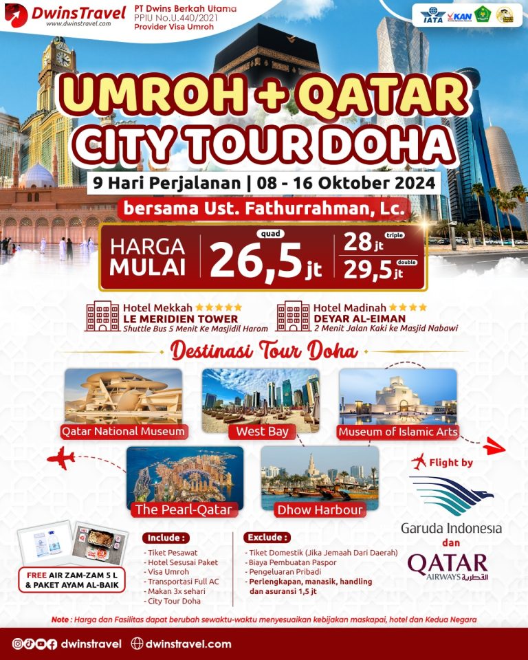 umroh plus qatar oktober 2024