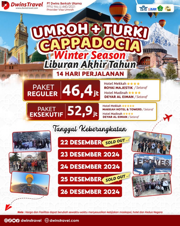 umroh plus turki cappadocia desember 2024