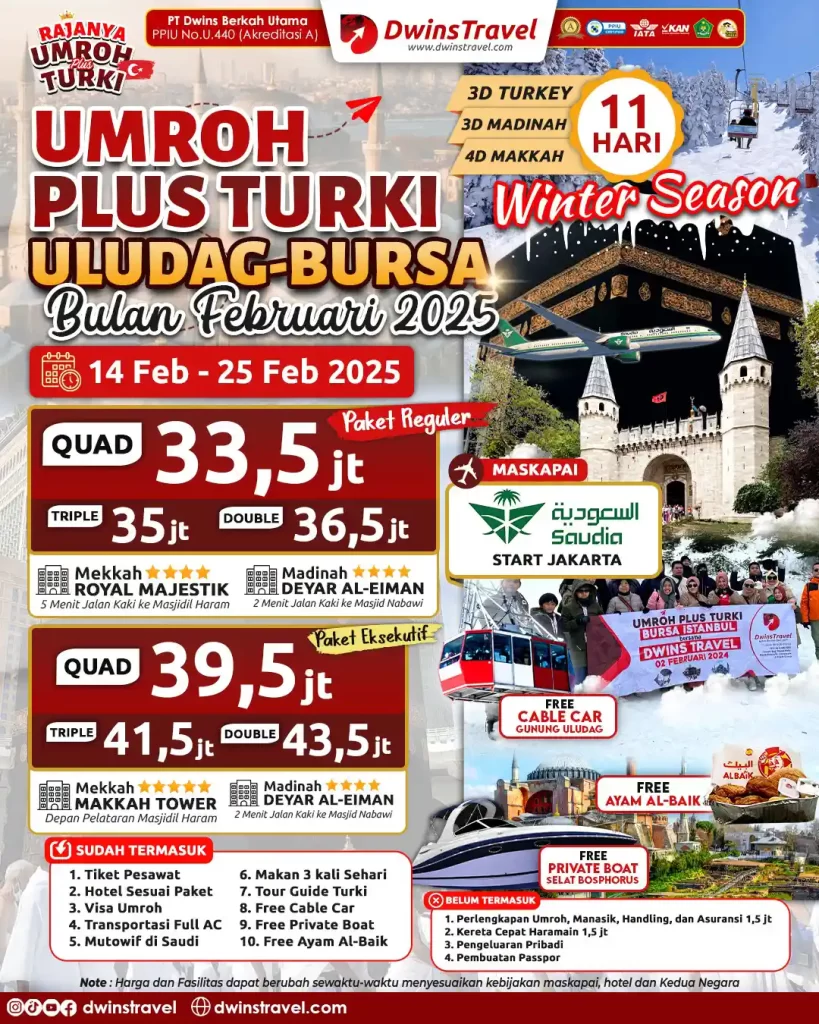 umroh plus turki bursa