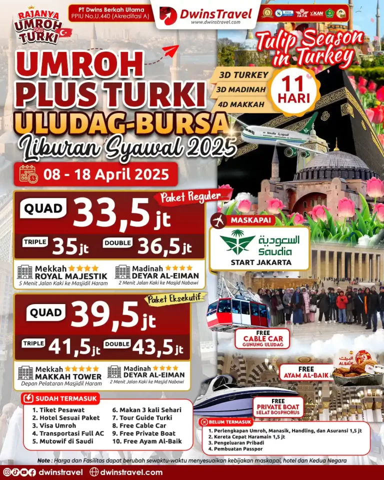 umroh plus turki bursa